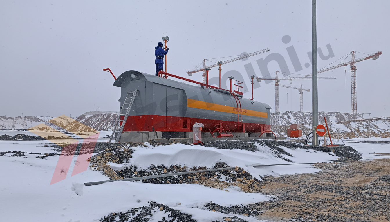 Контейнерная АЗС с подогревом топлива для Крайнего Севера