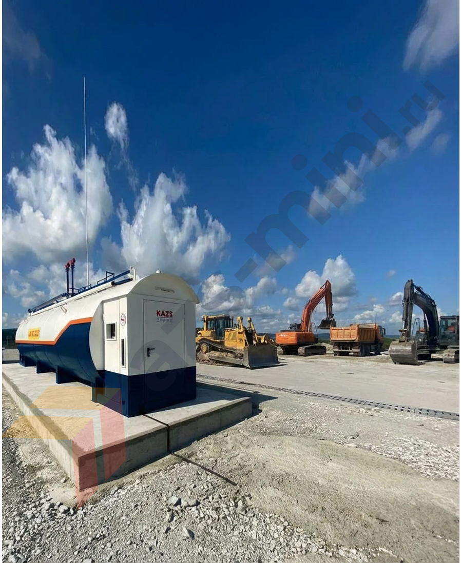 Контейнерная АЗС на территории строительного объекта