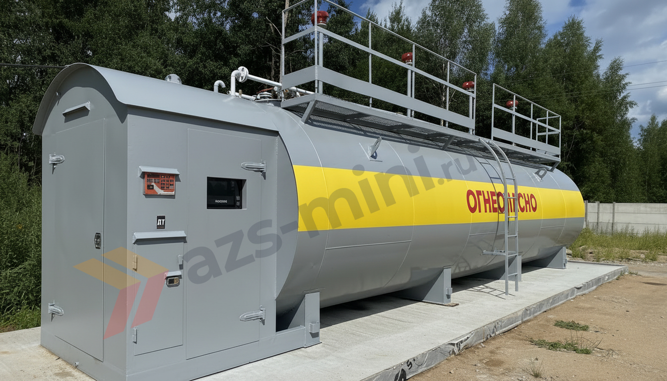 Заводская контейнерная АЗС с документацией и сертификатами