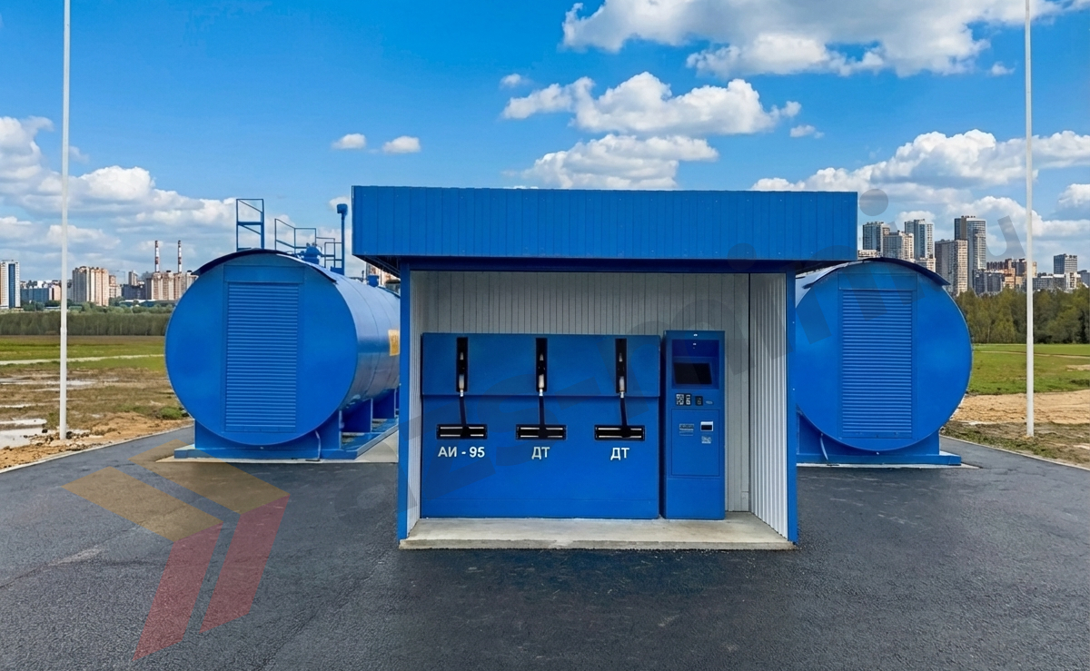 Топливная карта в терминале управления модульной автозаправочной станции