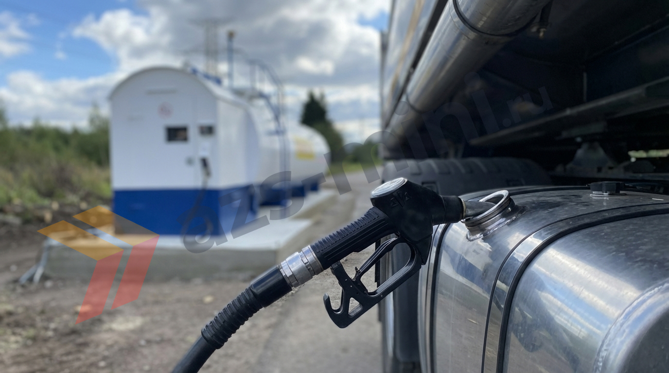 Контейнерная АЗС с резервуаром 20–30 кубических метров