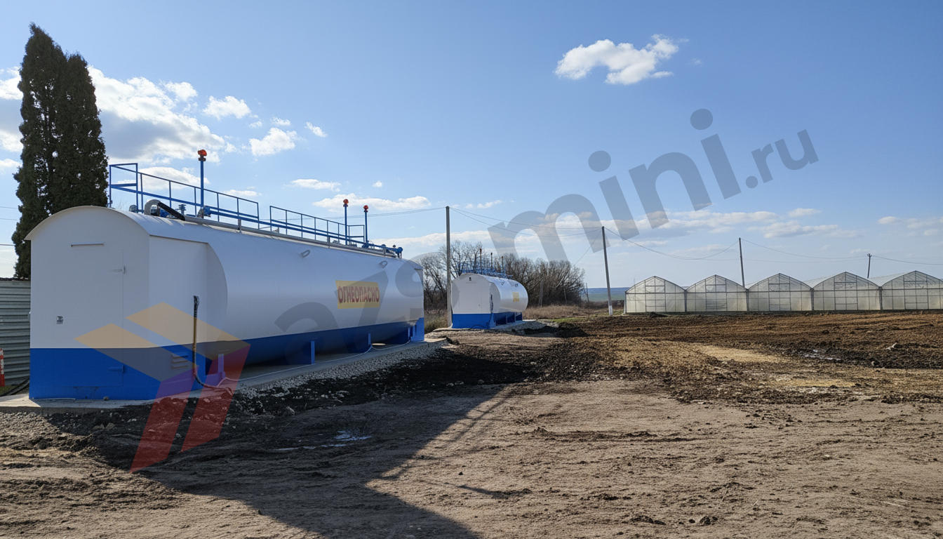 Контейнерная АЗС для заправки корпоративного автопарка